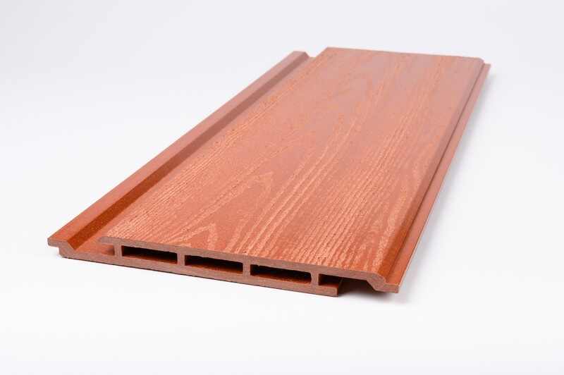 Внешний вид фасадной панели из ДПК