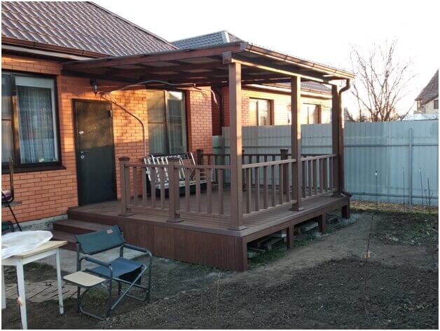 Терраса из террасной доски ДПК