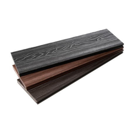 Террасная доска Экодекинг Топ полнотелая 150x21x3000 Венге