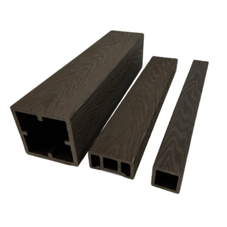 Столб для ограждений Экодекинг Техно 3D 120x120x3000 Шоколад