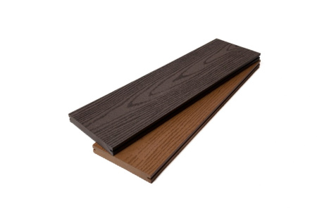 Террасная доска Экодекинг Некст полнотелая 145х19x4000 Бронза