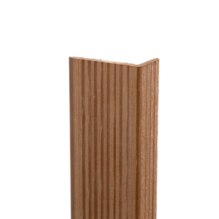 Угол торцевой Экодекинг Техно 70х35x3000 Бронза
